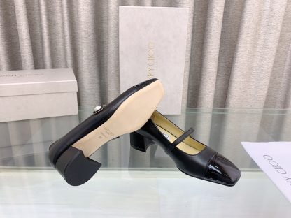 Jimmy Choo New Mary Jane Block Heel Pumps - Image 8