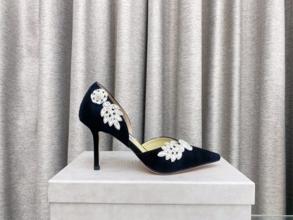 Jimmy Choo new style leaf diamond hollow high-heeled shoes - Image 8