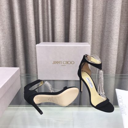 Jimmy Choo new style one-strap tassel embellished high heels - Image 8