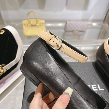 Chanel Comfort Classic Black Almond with Mary Jane Shoes - Image 8