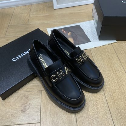 Chanel autumn and winter new black retro small round toe shoes heel height 4.5cm - Image 8