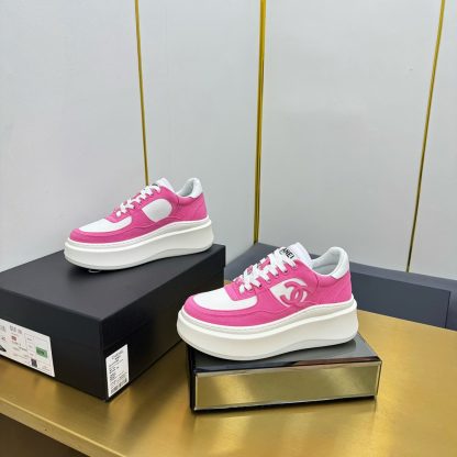 Chanel dark pink casual versatile sneakers - Image 8