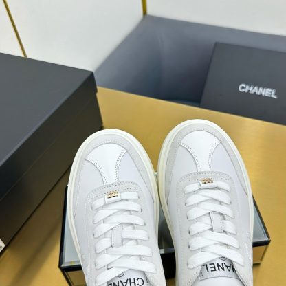 Chanel White Casual Versatile Sneakers - Image 8