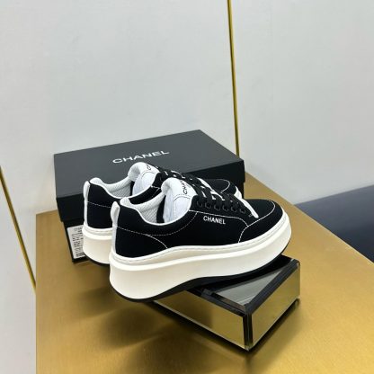 Chanel black casual versatile sneakers - Image 8