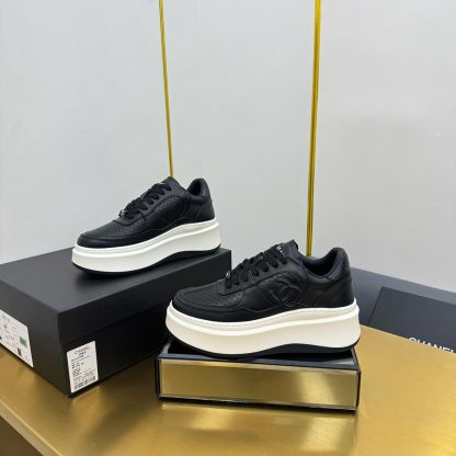 Chanel pure black casual versatile sports shoes - Image 8