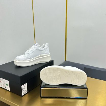 Chanel pure white breathable casual versatile sports shoes - Image 8