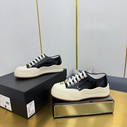 Chanel 2025 biscuit shoes black versatile fashion casual sports shoes - Image 8