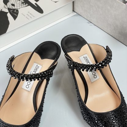 Jimmy Choo diamond black high heels - Image 8