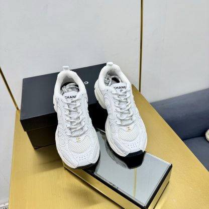 Chanel pure white classic breathable casual shoes for men and women - Image 7