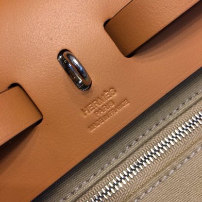 Hermes Brown Daily Crossbody Bag 31cm Khaki Light Brown Universal Edition for Men and Women - Image 7