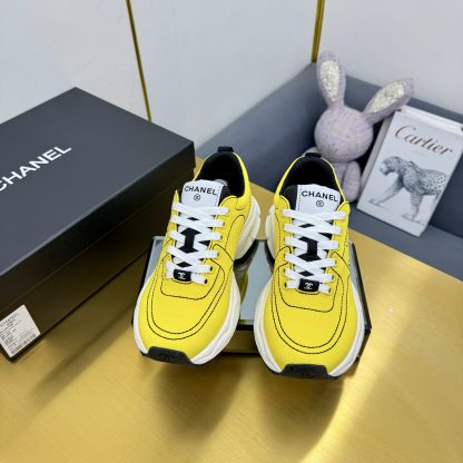 Chanel yellow casual shoes for men and women - Image 8