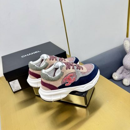 Chanel unisex couple's contrasting color casual dad shoes - Image 8