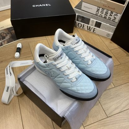 Chanel light blue versatile casual sneakers - Image 8