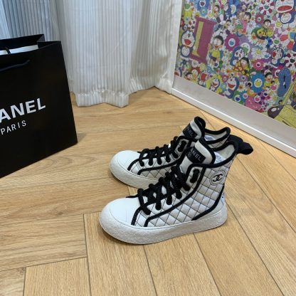 Chanel New Comfortable White Mid-Boots - Image 8