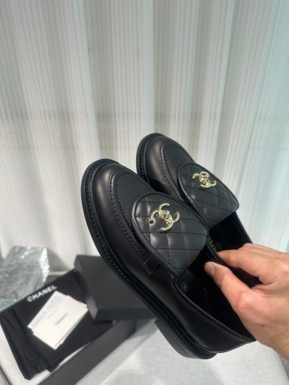 Chanel early spring new black temperament loafers - Image 8