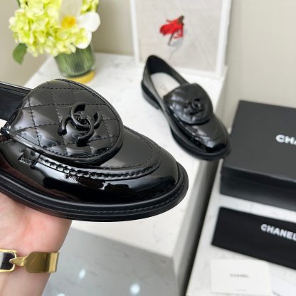 Chanel early spring new black lady temperament loafers - Image 7