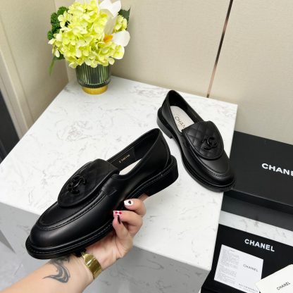Chanel early spring black matte new lady temperament loafers - Image 8