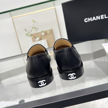 Chanel black early spring new small round head delicate loafers - Image 8