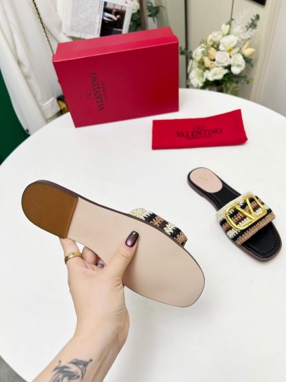 VALENTINO Woven Slippers - Image 8