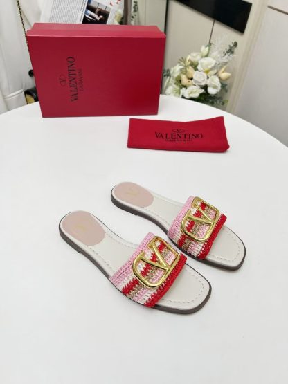 VALENTINO woven series exquisite slippers - Image 7