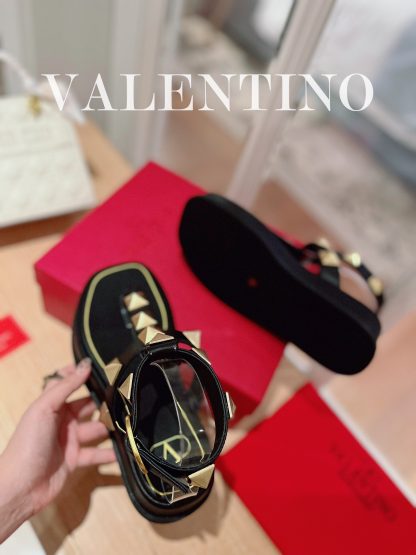 VALENTINO Studded Metal Platform Sandals - Image 6