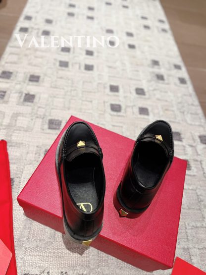 VALENTINO Rivet Decorated Simple Versatile Casual Shoes - Image 8