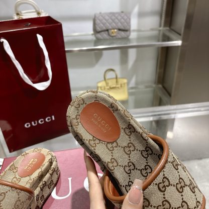 Gucci Women's New GG Platform Slide Sandals - Image 8