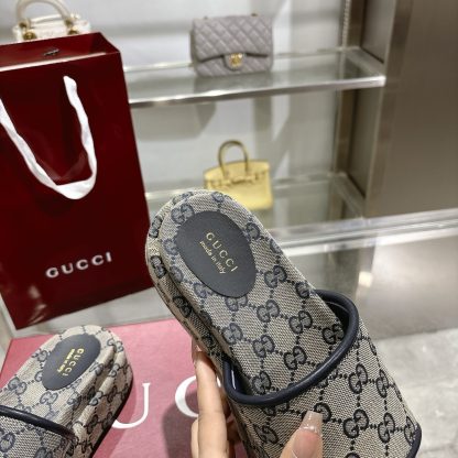 Gucci Women's New GG Platform Slide Sandals - Image 7