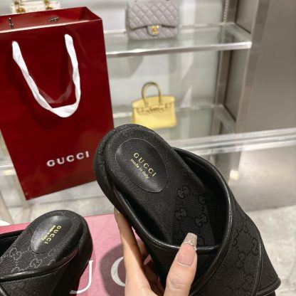 Gucci Women's New GG Cross-over Platform Sandals - Image 8