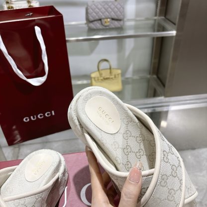Gucci Women's New GG Cross-over Platform Sandals - Image 7