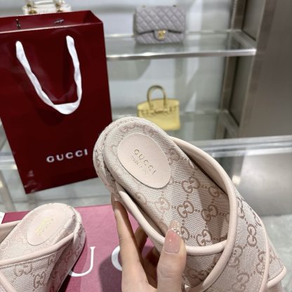 Gucci Women's New GG Cross-over Platform Sandals - Image 8