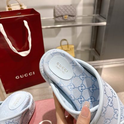 Gucci Women's New GG Cross-over Platform Sandals - Image 8