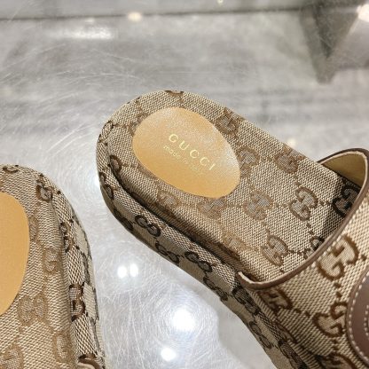 Gucci Women's Large GG Platform Slides - Image 8