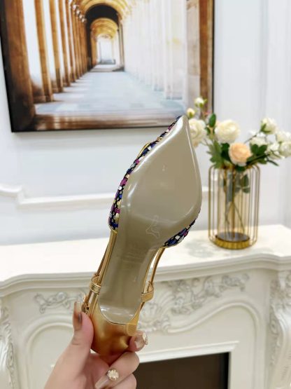 VALENTINO women's open-back high-heeled sandals - Image 8