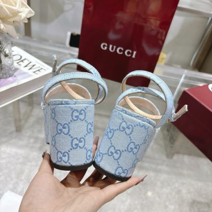 Gucci Women's Horsebit Flat Mid-Heel Platform Sandals - Image 8