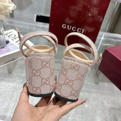 Gucci Women's Horsebit Flat Mid-Heel Platform Sandals - Image 8