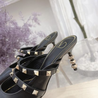 VALENTINO luxury rivet element temperament sandals high heels - Image 8