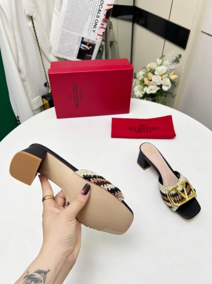 VALENTINO Hand-woven series elegant sandals and high heels - Image 8