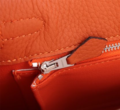 Hermès Sunset Orange Kelly Handbag Size 28cm 25cm - Image 8