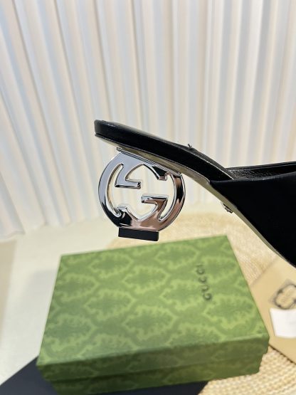 Gucci Double G round heel sandals - Image 7