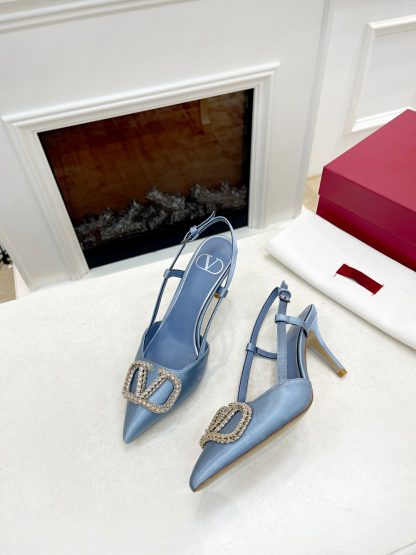 VALENTINO's latest rhinestone buckle luxury high heels - Image 8