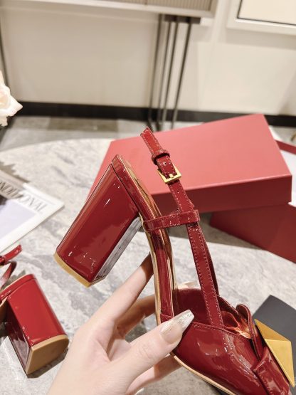 VALENTINO simple temperament large rivet high heels - Image 8