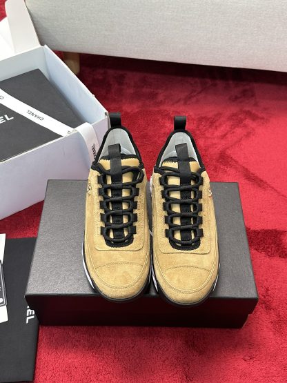 Chanel unisex couple earth color mix and match classic casual sneakers - Image 8