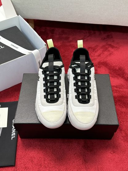 Chanel men's and women's couple's versatile fashion white mix and match casual sports shoes - Image 7