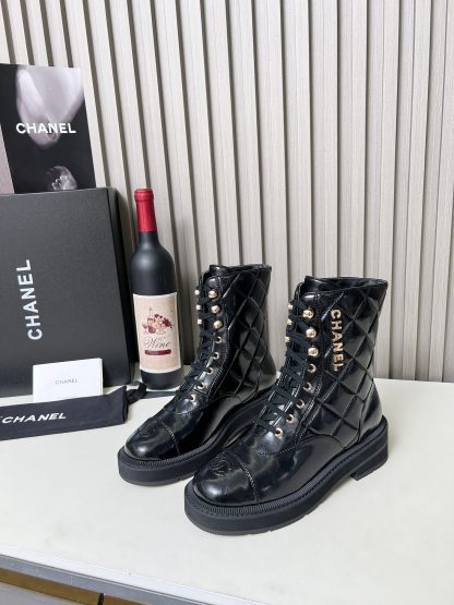 Chanel black autumn and winter new electric show diamond style boots - Image 8