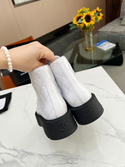 Chanel Fall/Winter White Trendy Boots - Image 8