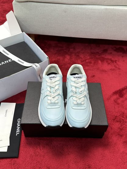 Chanel light blue craft embroidery style fashion casual sports shoes - Image 8