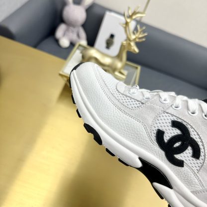 Chanel classic gray and black versatile casual sneakers - Image 8