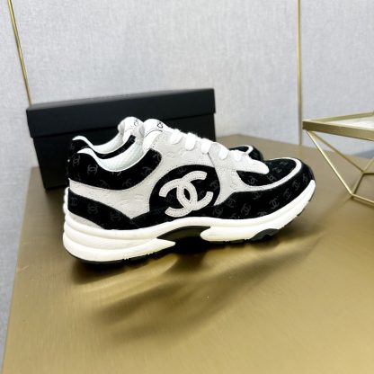 Chanel classic black and gray versatile casual sneakers - Image 8