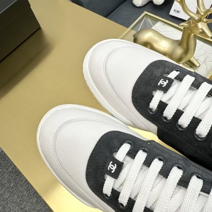 Chanel classic blue-grey fashion casual sneakers - Image 8